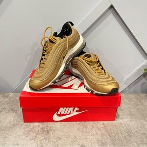 Nike Air Max 97 OG QS Men's Gold and Black Sneakers